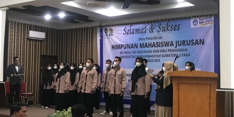 Pelantikan Pengurus Himpunan Mahasiswa Jurusan Pendidikan Guru Sekolah Dasar FKIP UMSU