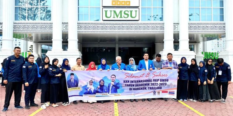 Mahasiswa PGSD UMSU Mengikuti Kegiatan KKN Pendidikan Internasional di Thammissalam School Bangkok – Thailand