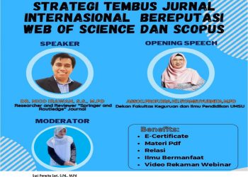 Program Studi Pendidikan Guru Sekolah Dasar FKIP UMSU Gelar Webinar Termbus Jurnal Internasional Bereputasi Web of Science dan Scopus Tahun 2023